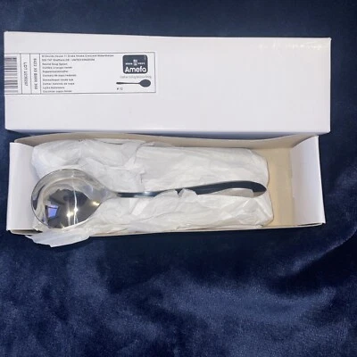 Amefa Sure Soup Spoon Round Bowl 16.6cm Stainless Steel - Pack of 12 New Boxed