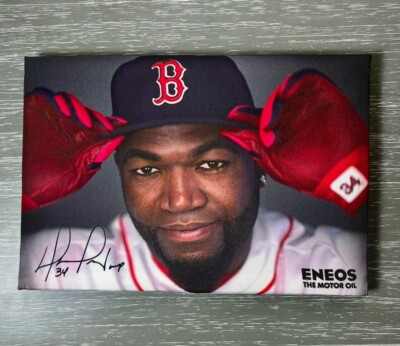 David Ortiz #34 Boston Red Sox Canvas, Eneos, Fenway, Rare Boston Legend Print