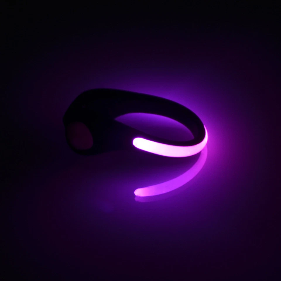 (1 PAIR) LED SHOE Light glow CLIPS for night safety leg running walking jogging - Image 3 of 4