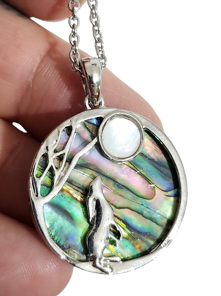 Moon Gazing Hare Pendant (#1189)