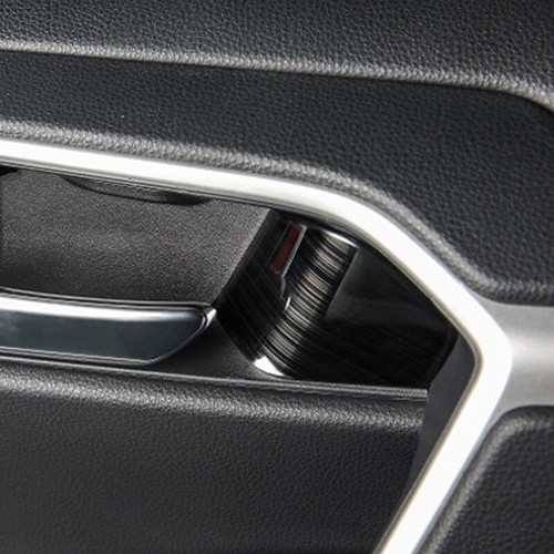 Fit For Toyota RAV4 2019-2024 Black Titanium Interior Door Bowl Cover Trim 8PCS - Picture 8 of 9