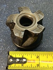 2-1/2" Dia. SD..43. Square Indexable Insert Coolant Button Face Shell Mill 2.5