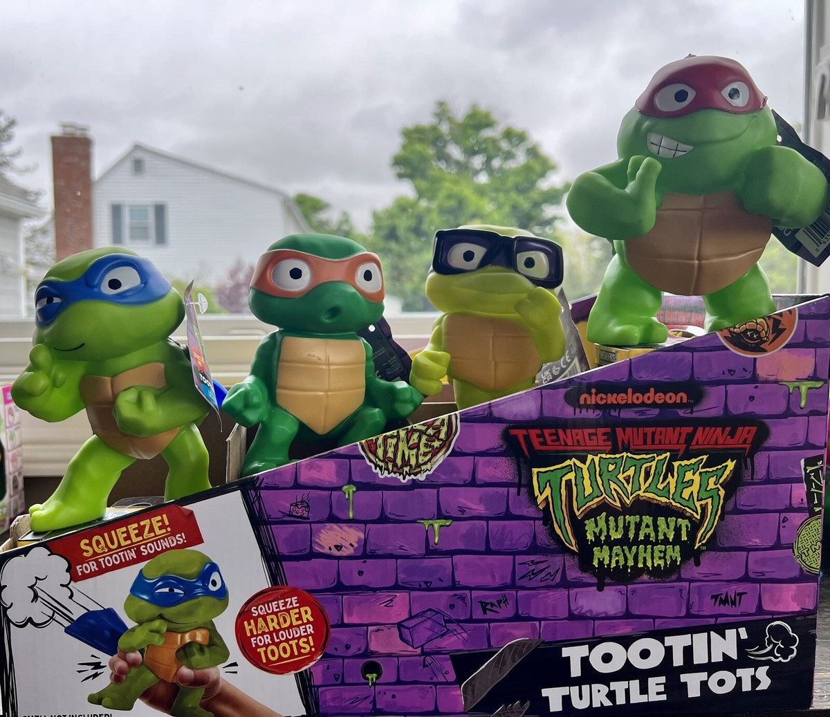 Teenage Mutant Ninja Turtles Mutant Mayhem Tootin Tots Figures 4