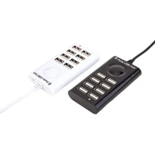 USB 2.0 Hub 8 Port Hub Multi Splitter Expander for Laptop Quick Data Transfer