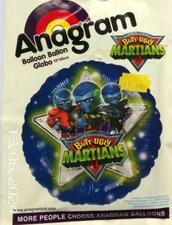 Anagram Helium Foil Balloon 18" NON Birthday Butt Ugly Martians