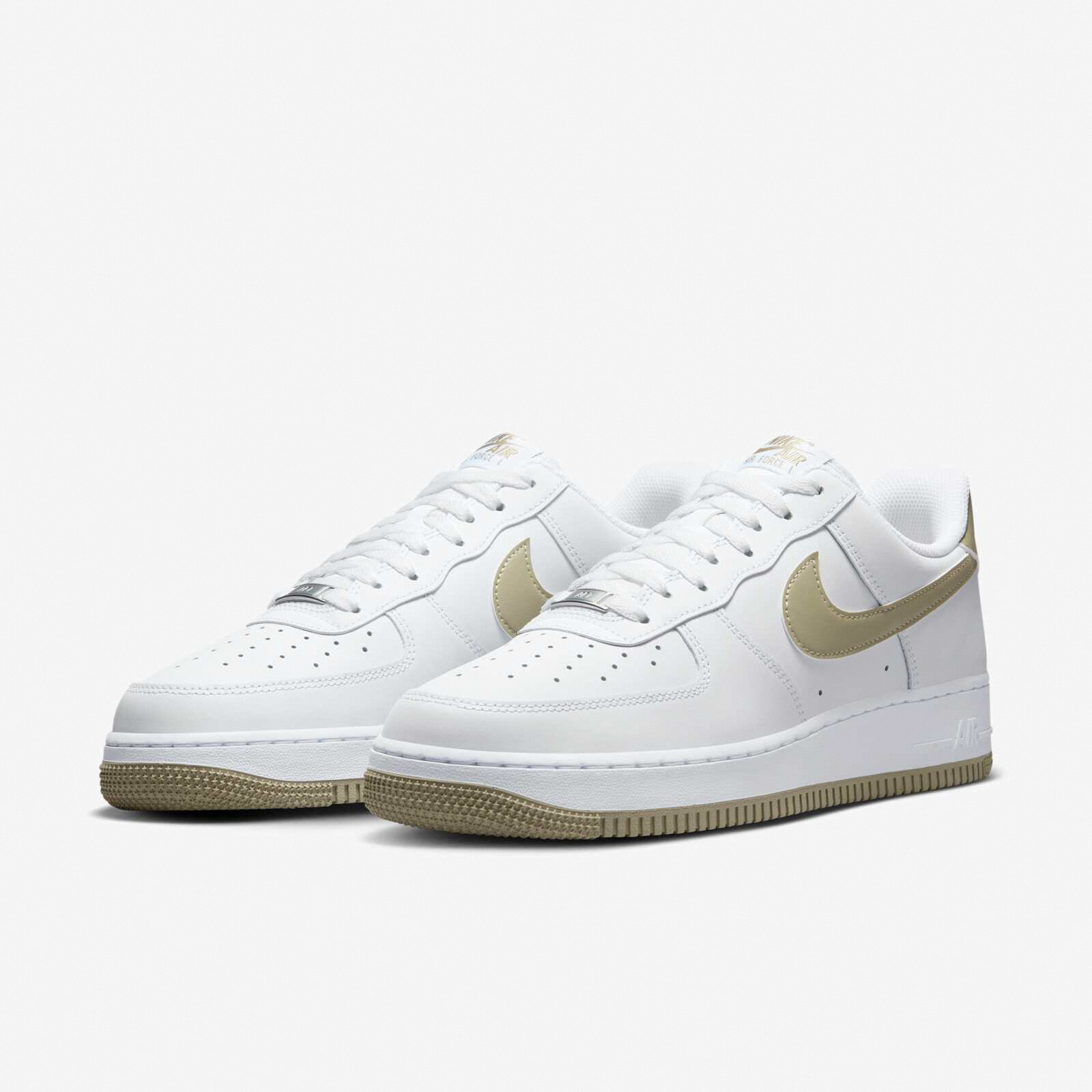 Nike Air Force 1 07 AF1 Белая нейтральная оливковая мужская повседневная обувь унисекс FJ4146-110