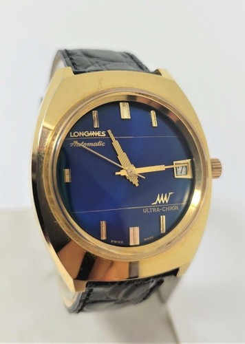 Vintage 18k GP LONGINES ULTRA-CHRON 