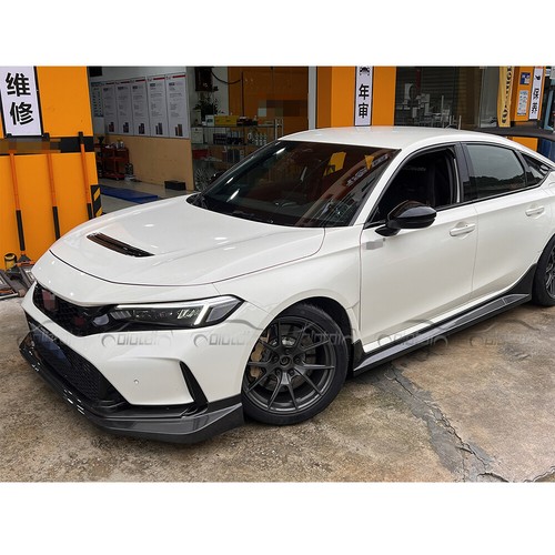 Alerón de barbilla de parachoques delantero estilo M de fibra de carbono para Honda Civic FL5 tipo R - Imagen 14 de 17