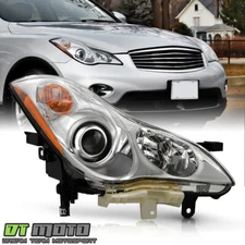 For 2008-2012 Infinti EX35 14-17 QX50 Halogen Projector Headlight Passenger Side