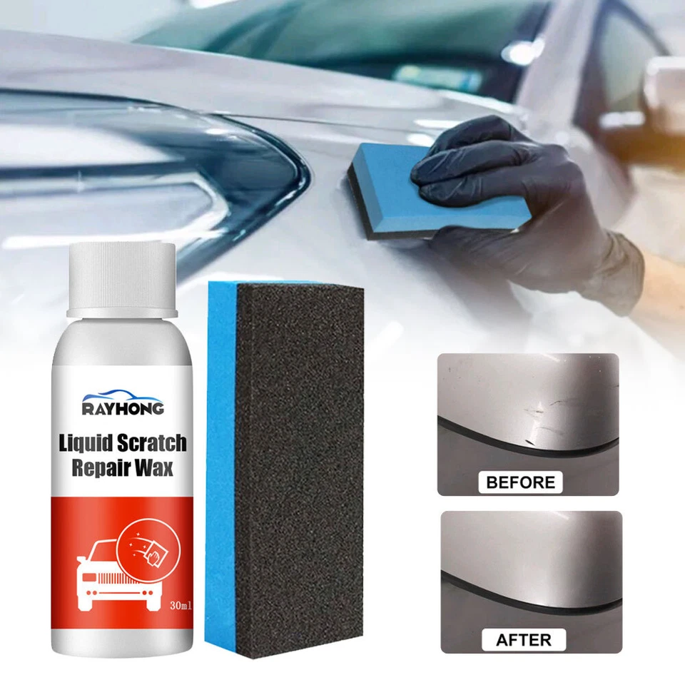Kit de pulido de cera para reparación de arañazos de pintura de automóvil agente de reparación de arañazos cuidado de pintura 30 ml Foto 4 de 4