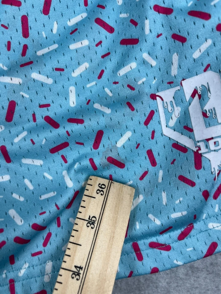 Pantalones Cortos de Malla B101 Apparel Ice Cream Sprinkleed Juvenil L Goteo Logo Ropa de Calle Foto 3 de 4