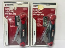 Two JobSmart Folding Jab Saw Utility Knifes 1030068 - Brand New