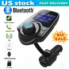 Wireless In-Car Bluetooth FM Transmitter MP3 Radio Adapter Car Kit USB Charger