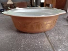 Pyrex 043 Early American Vintage 1.5Qt Casserole Dish with Glass Lid