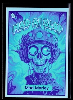Mad Scientist 40K GPK SPOOF MAD AI SLOP BLUE #'d 1/1  ~ Mad Marley Skeleton