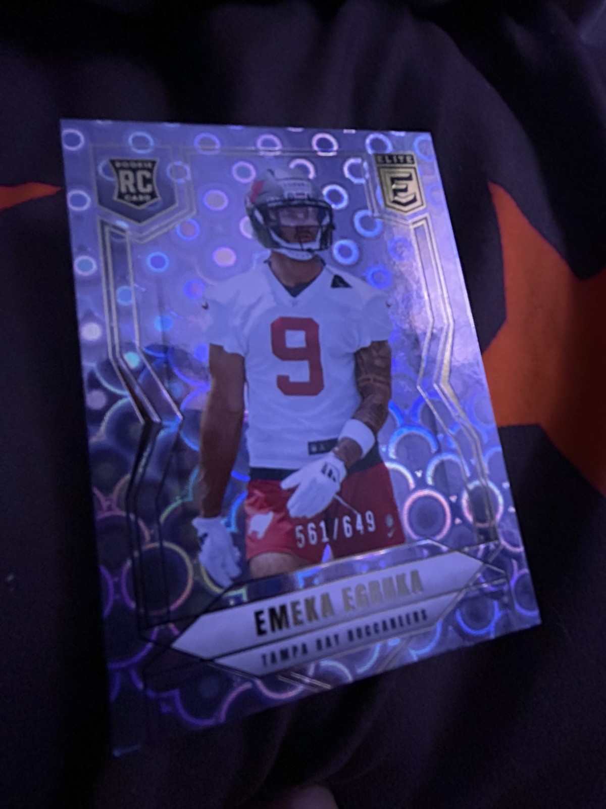 2025 Panini Donruss Elite Emeka Egbuka #102 Lavender Pyramid /649 RC Bucs