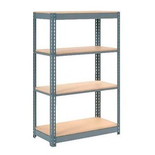 Global Industrial Heavy Duty Shelving 36"W x 12"D x 72"H With 4 Shelves Wood