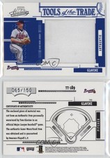 2005 Playoff Absolute Memorabilia Reverse Blue Jumbo Materials Tom Glavine HOF