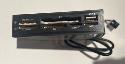 Interner Card Reader  |  Kartenleser 3.5   |   MS, SD, CF, XD, MicroSD, USB2, M2