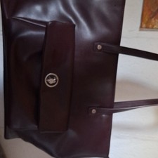 US Polo Assn. Schultertasche Burgundy Kunstle...