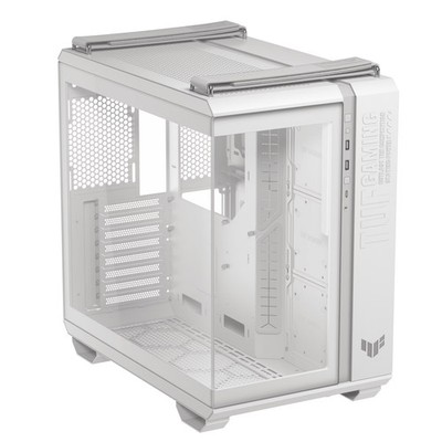 ASUS TUF Gaming GT502 Horizon Weiß ATX Midi-Tower Gaming Gehäuse mit Glasfenster