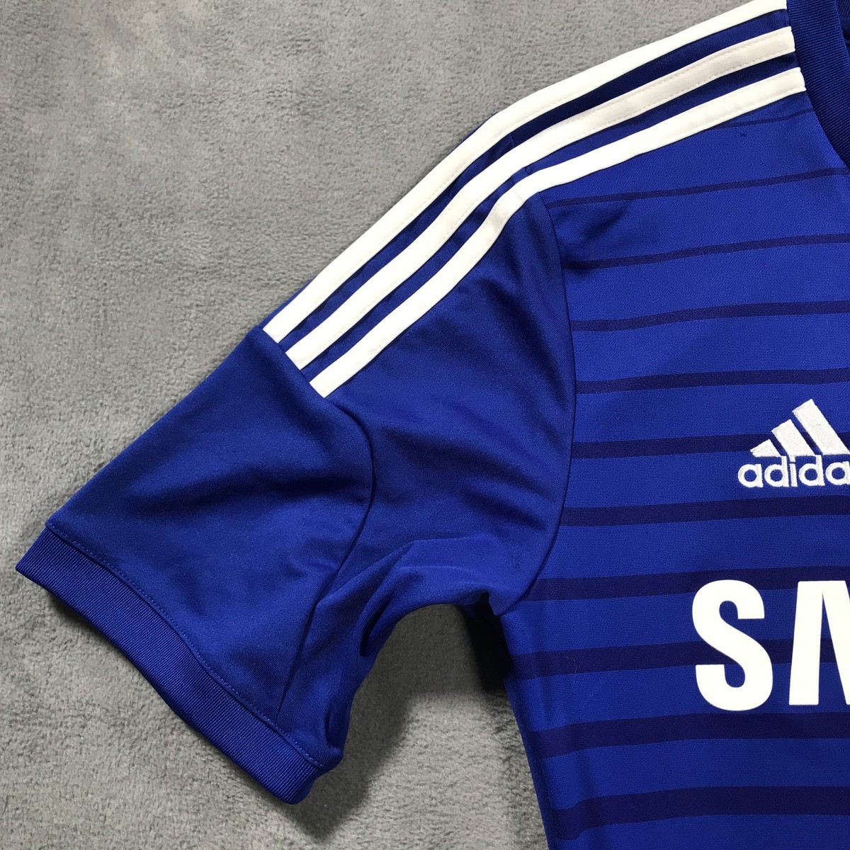 Chelsea Football Club Jersey Shirt 2014 2015 Home Adidas G92151 Men's Small Blue Chelsea Football Club Jersey Shirt 2014 2015 Home Adidas G92151 Men's Small Blue