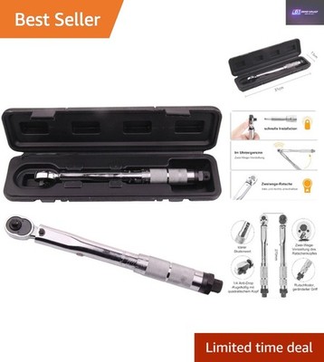 Verstellbarer Drehmomentschlüssel 5-25Nm 1/4'' Ratsche - Präzision Chrom Vanadium Stahl