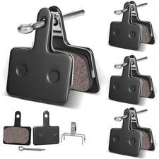 4 Pairs MTB Disc Brake Pads Resin  Semi-Metallic Quiet W/ Install Kit E-Bike