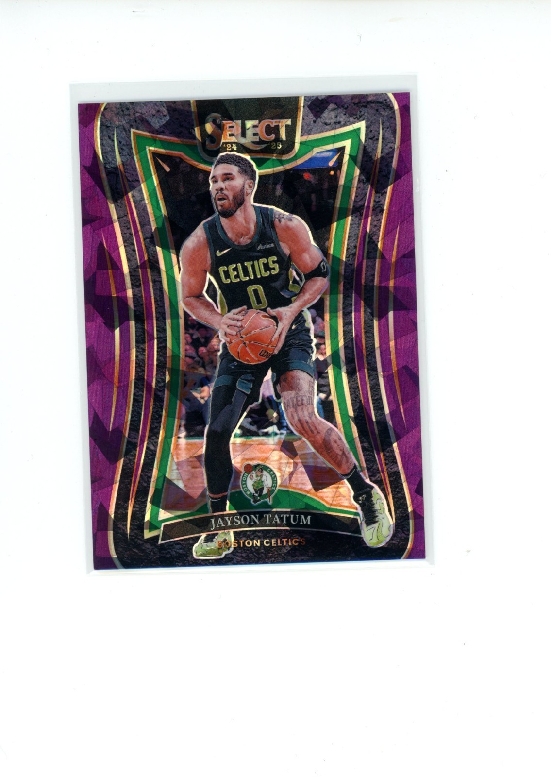 2024-25 Select Jayson Tatum #307 Mezzanine Level Purple Cracked Ice Prizm 53/99