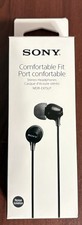 BRAND NEW SONY COMFORTABLE FIT PORT CONFORTABLE HEADPHONES BLACK MDR-EX15LPBZ 
