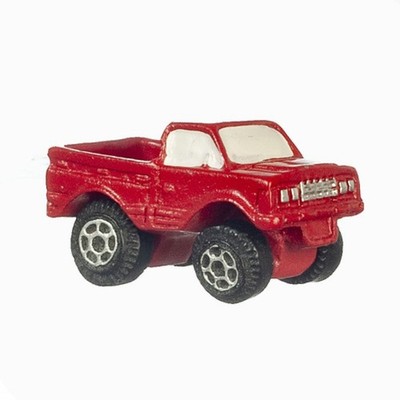 Puppenhaus rot Pick Up Truck modern Spielzeugladen Kaufzimmer Zubehör