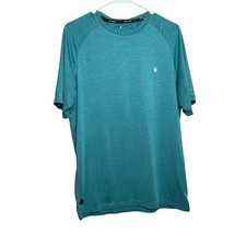 Spyder T-Shirt Men's Medium Rash Guard Short Sleeve Swim Crew Neck Shirt