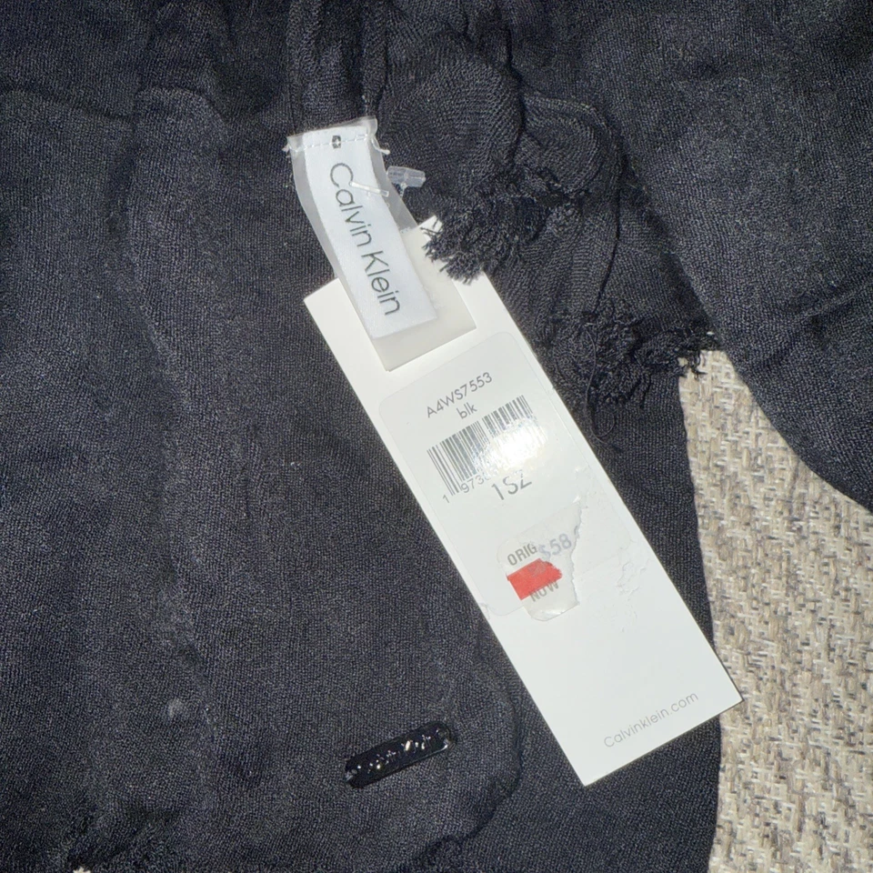 Bufanda negra para mujer Calvin Klein nueva con etiquetas Foto 2 de 3