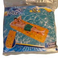H2O Go Fashion Inflatable Lounge Over 6 Feet Long Pool Float - New
