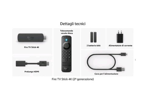Fire TV Stick 4K di Amazon Alexa Streaming Wi-Fi 6 Dolby Vision/Atmos e HDR10+ - Imagen 3 de 6