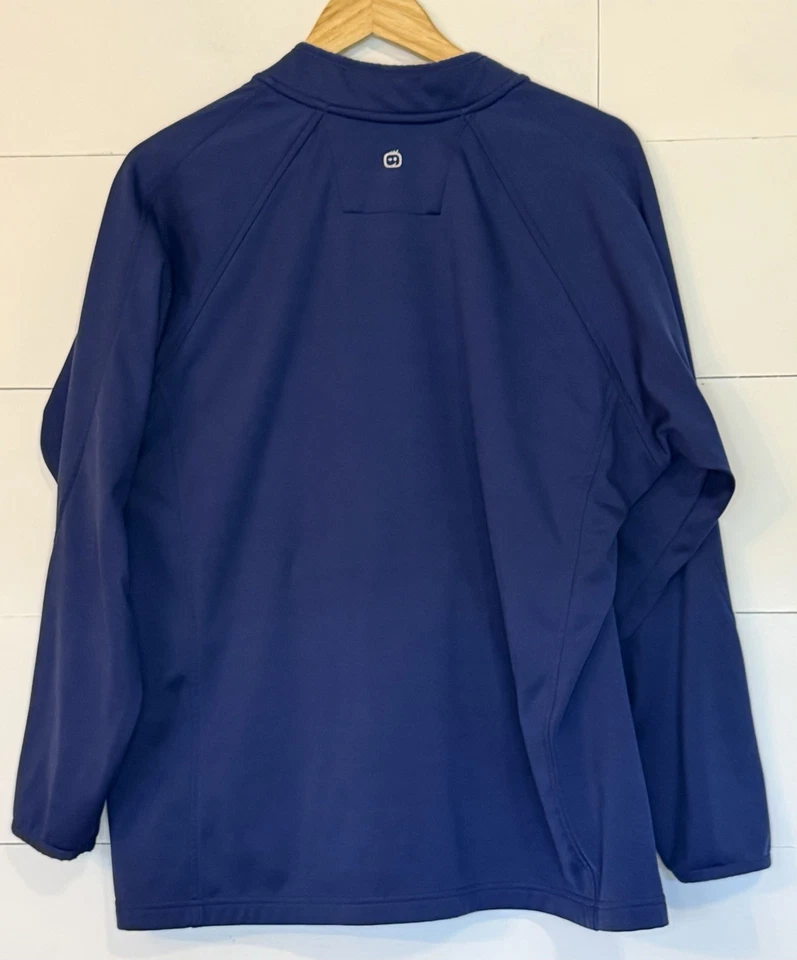 WonderWink 海军拉链磨砂外套 — 第 2/3 张图片