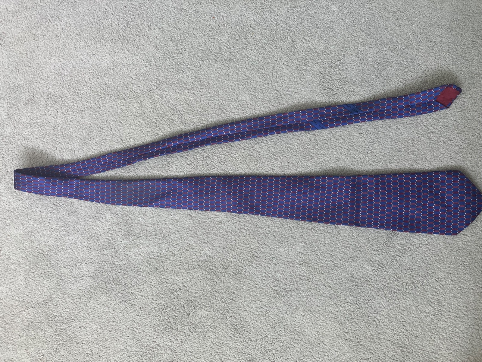 Givenchy Blue Patterned Tie - image 1