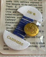 Vintage Pearls & Cashmere Sweater Button Gold Tone Crown Lion Crest Replacement