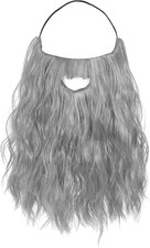 Fake Beard Long Fake Mustache Wizard Beard Costume False Facial Hair for Party C
