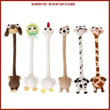 40CM Funny Design Long Neck Chicken Plush Keychain White Color Cute Style