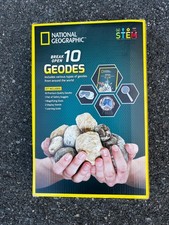 National Geographic Geodes Breaking Kit 10 Pieces, New Sealed