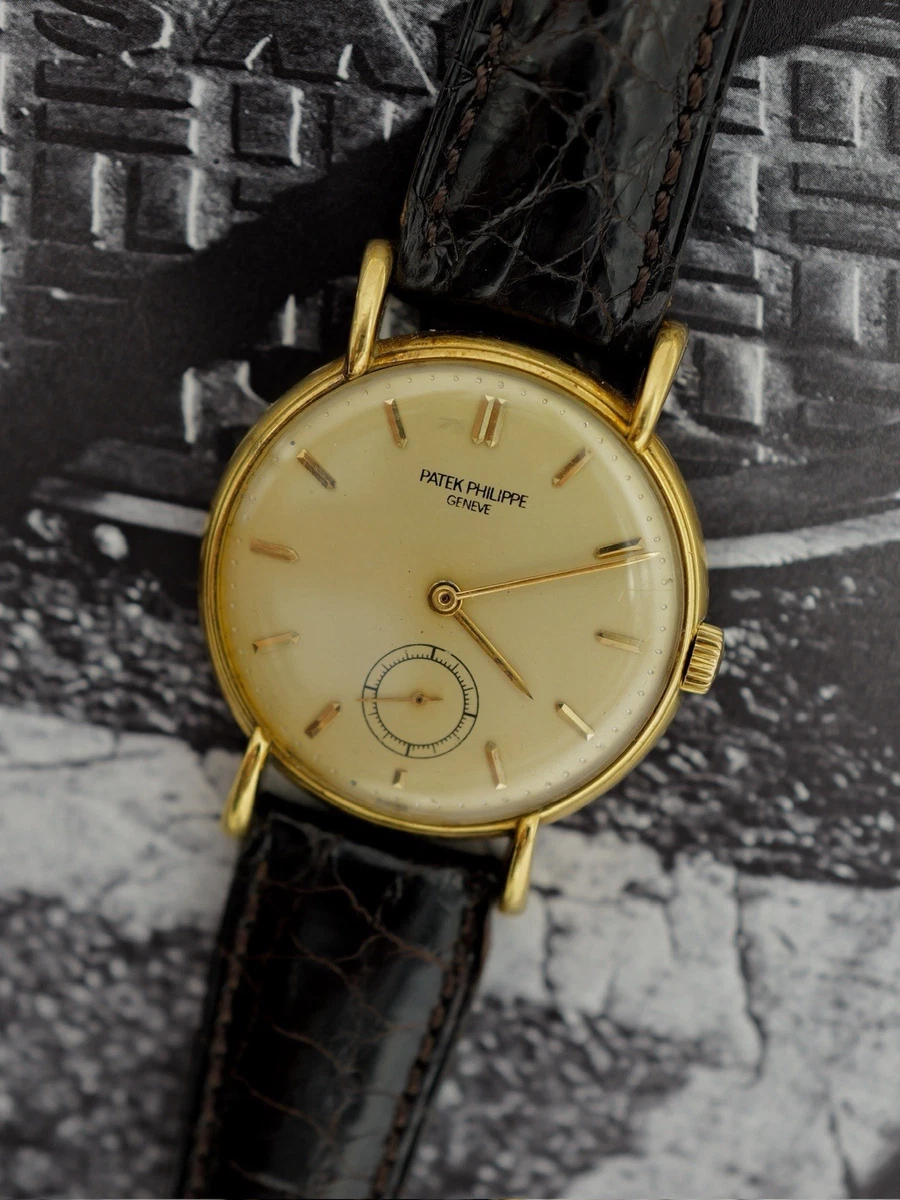 Estuche Jumbo Patek Philippe Calatrava Ref.1543 35 mm lengüetas gota oro 18 quilates pp12,1