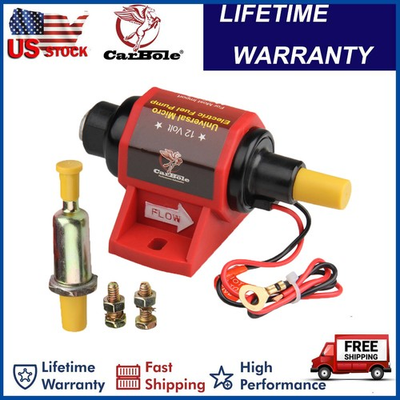 #ad 2 3 PSI 28 GPH Low Pressure Electric Inline Fuel Pump Carburetor Gas Universal $24.99