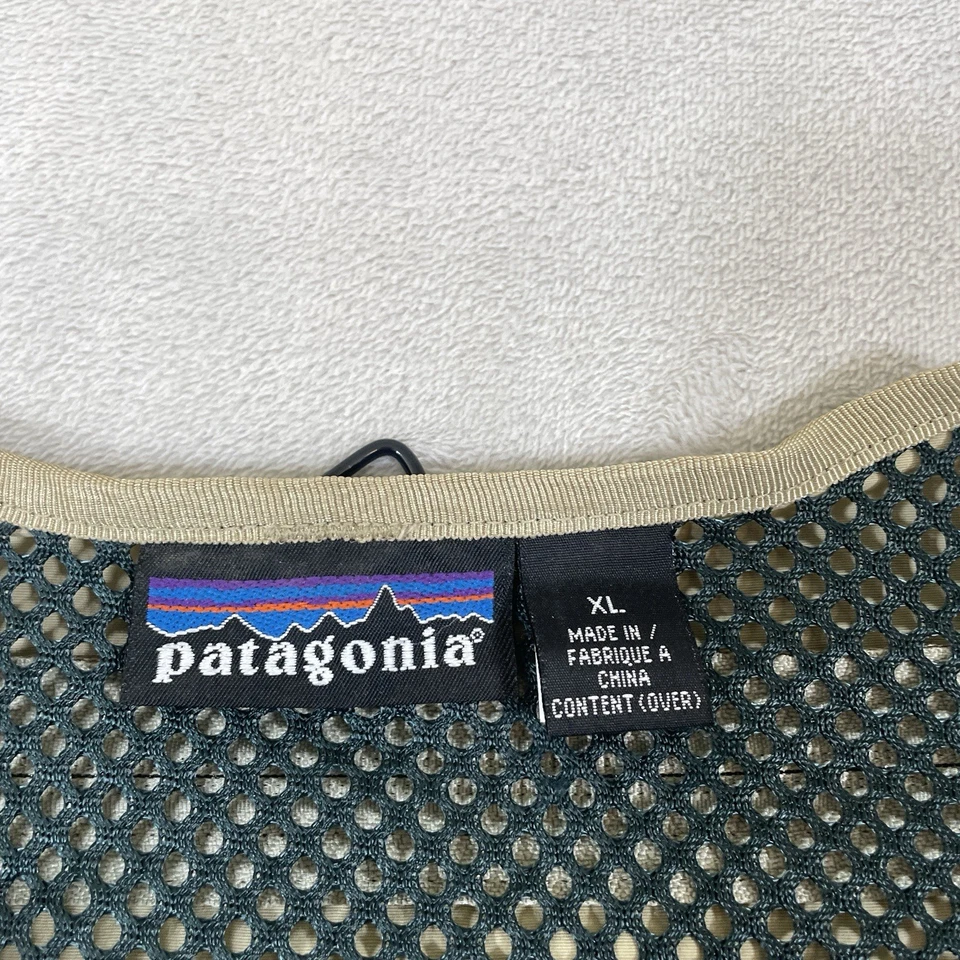 Chaleco de Malla de Pesca Patagonia Estilo 82693 XL Y2K De Colección Exterior Mosca Peces Senderismo Foto 3 de 4