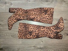 New Look Brand New Leopard Print Knee High Boots