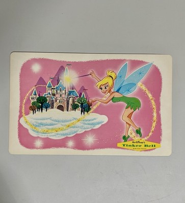 Tinkerbell Walt Disney Placemat 1960 s Vintage