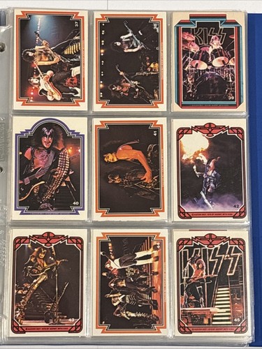 1978 Aucoin Donruss Serie 1 & 2 Kiss Trading Cards Komplettsatz 1-132 im Binder - Bild 7 von 19