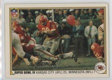1983 Fleer NFL Team Action Kansas City Chiefs Mike Garrett Super Bowl IV 0nr3