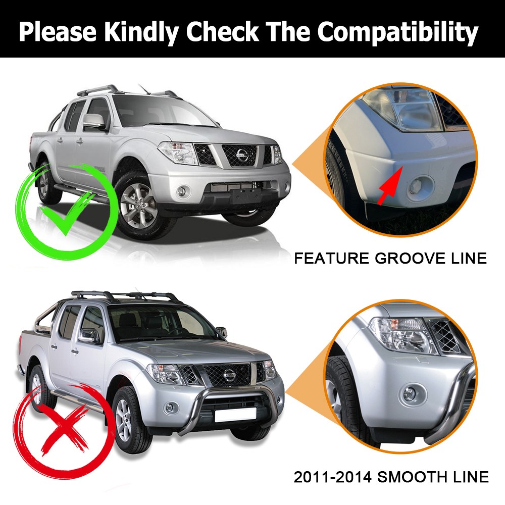 Hood Bonnet Stone Deflector Protector For Nissan Navara D40 2006-2010 No drill