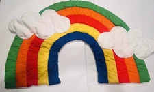 Rainbow Cloud Puffy Soft Fabric Wall Hanging Kids Room Nursery Decor Cute BIN 10